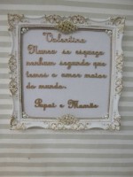 Quadro GG com frase